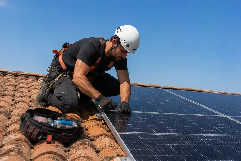 Maintenance et monitoring de panneaux solaires à Urcuit